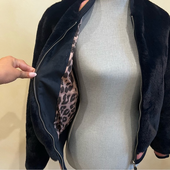 Mother Letterman Fur Jacket